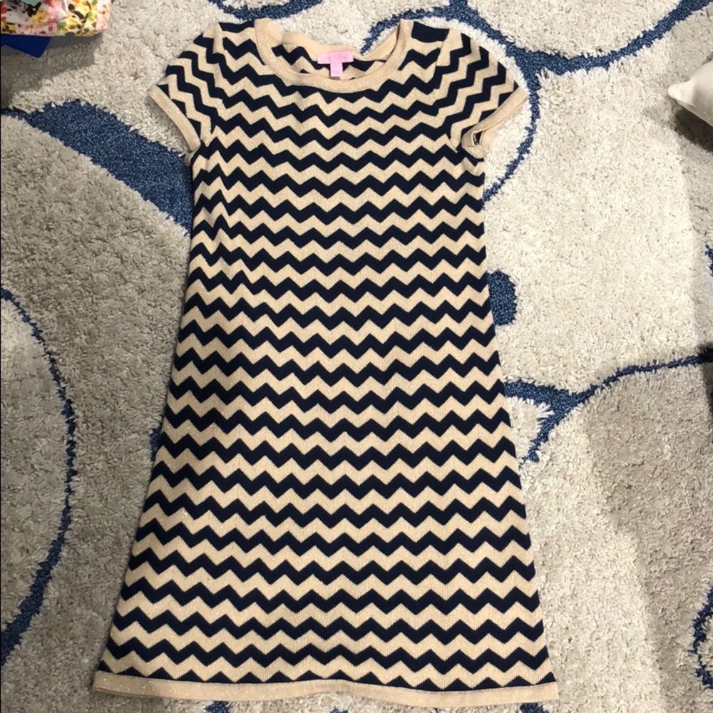 Striped sweater dress from lily Pulitzer.